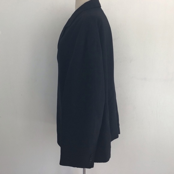 Jones New York Linen blend black fully lined 3 button blazer size 24W - Picture 5 of 14